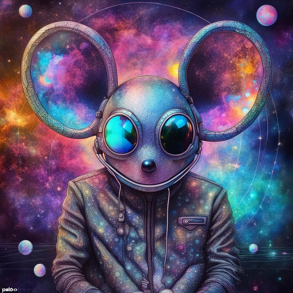 Deadmau5: Holographic Astral Cosmic Illustration