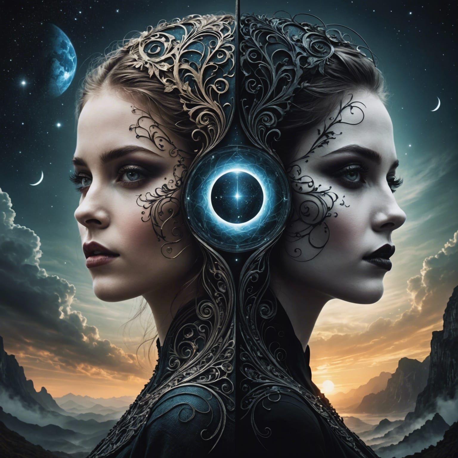 Balanced Duality of Light and Dark