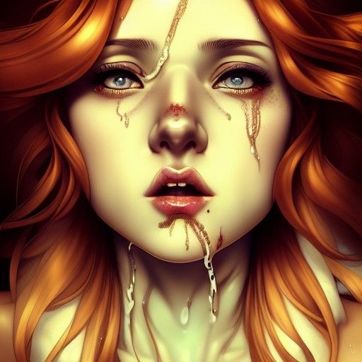 Sensual Portrait of a Ginger-Haired Beauty