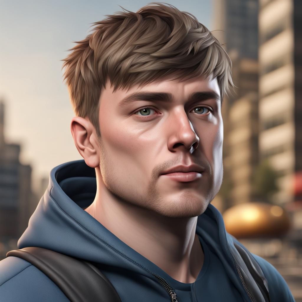 Hyperrealistic 8k Portrait of Mr. Beast