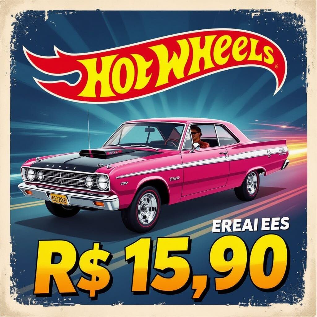 Hotwheels 68 Dodge Dart Keychain - Exclusive R$15.90 Offer