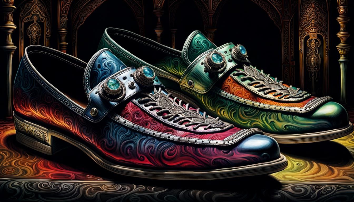 Ominous Horror Slipper, Digital Illustration