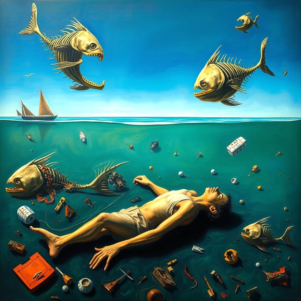 Surrealistic Nightmare at the Bottom of the Food Chain