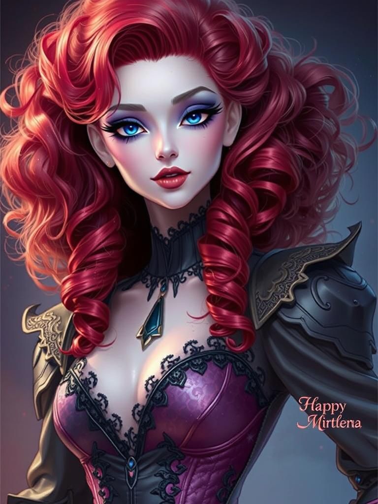 Beautiful Woman with Ethereal Lighting and Makeup