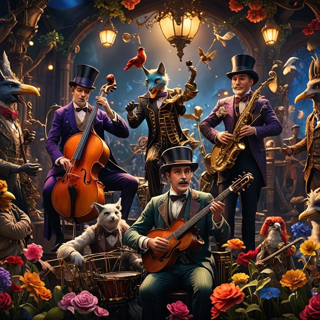 Mythical Ragtime Band: A Photorealistic Masterpiece