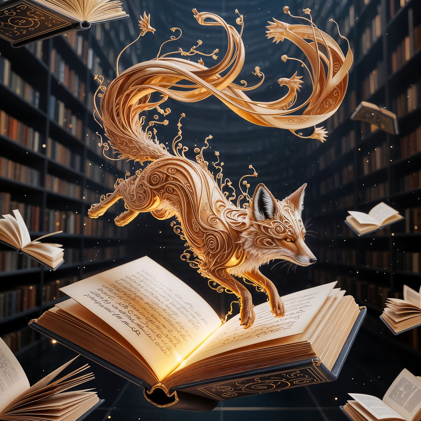 Jumped out of the book