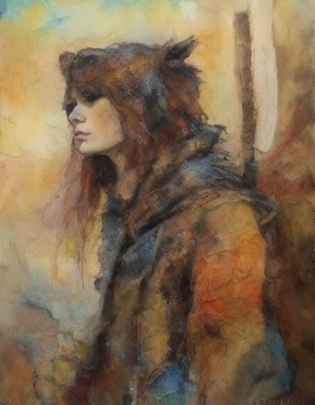 Man in Motion: Nurografik Ink Drawing