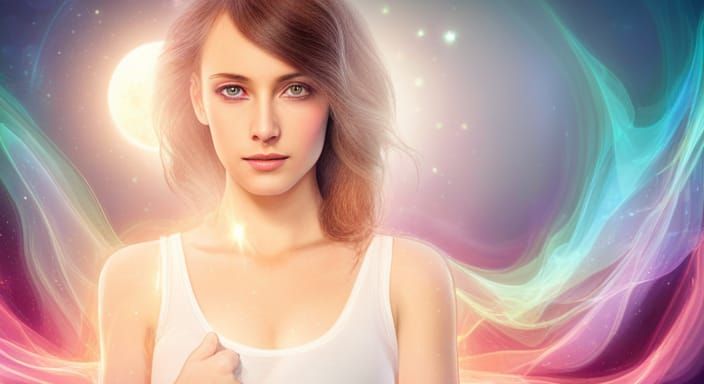 Mystical Iridescent Aura Emanating Ethereal Energies