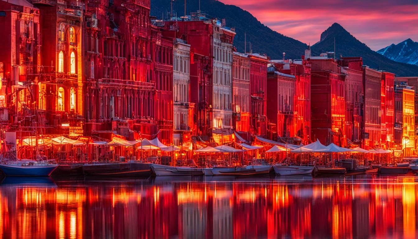 Ruby City Dream Reflections at Sunset