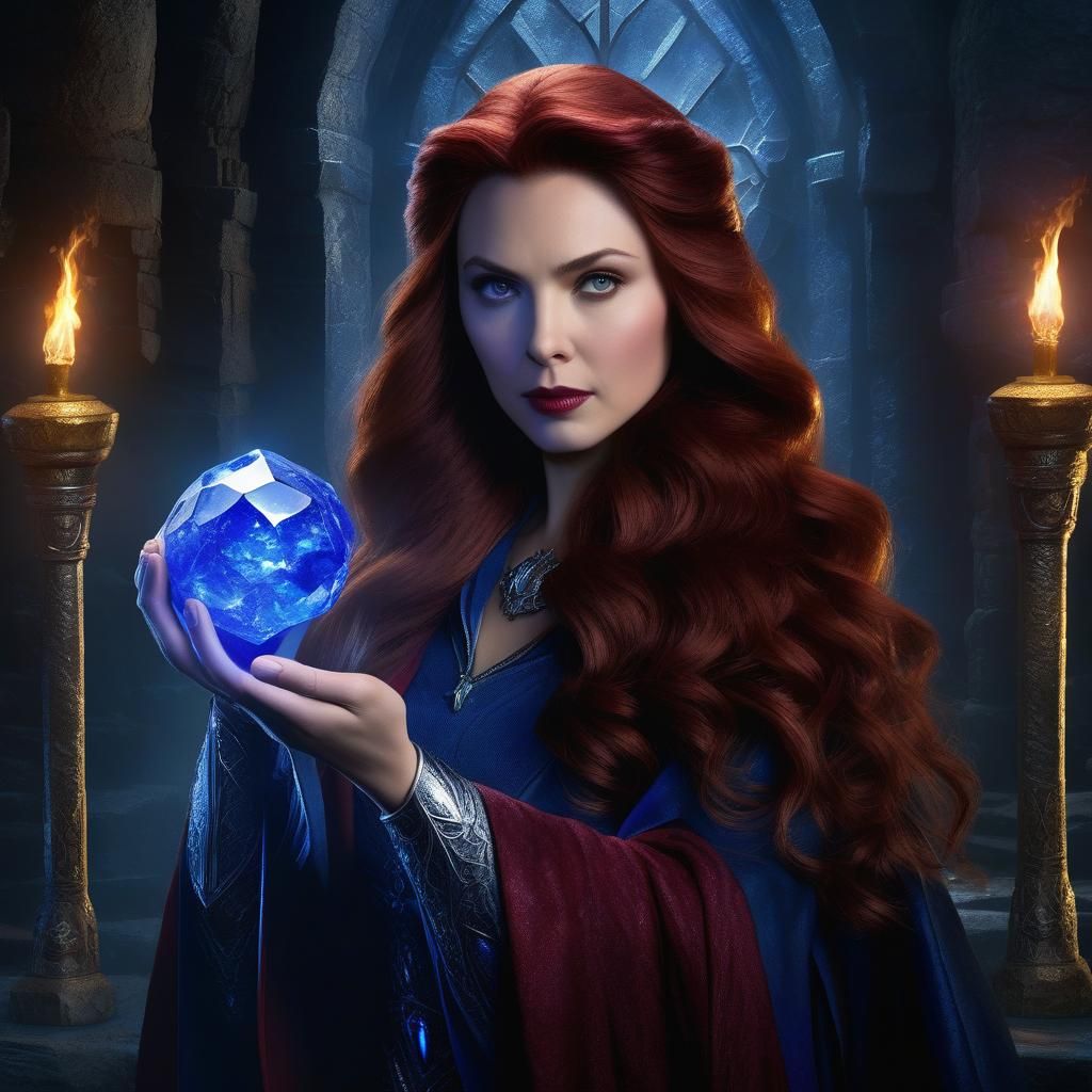 Scarlett Witch sees the future.