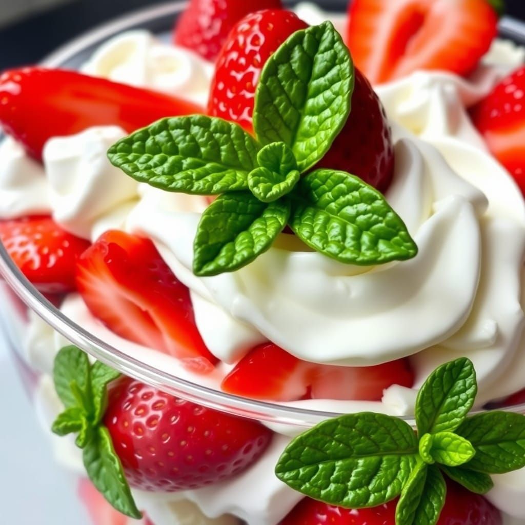 Strawberry Shortcake Trifle in Vibrant Colors
