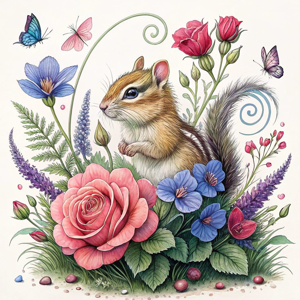 A Chipmunk in Spring