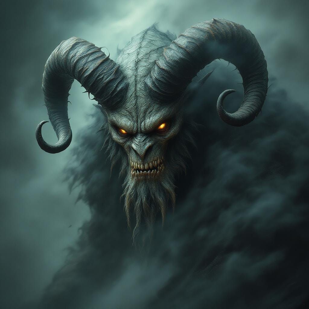 Gargoyle Elder God Portrait in Dark Fantasy Style