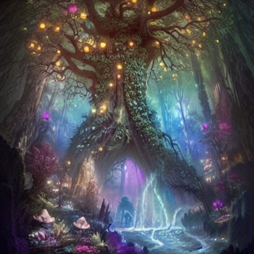 Whimsical Fufjuf in Enchanted Forest