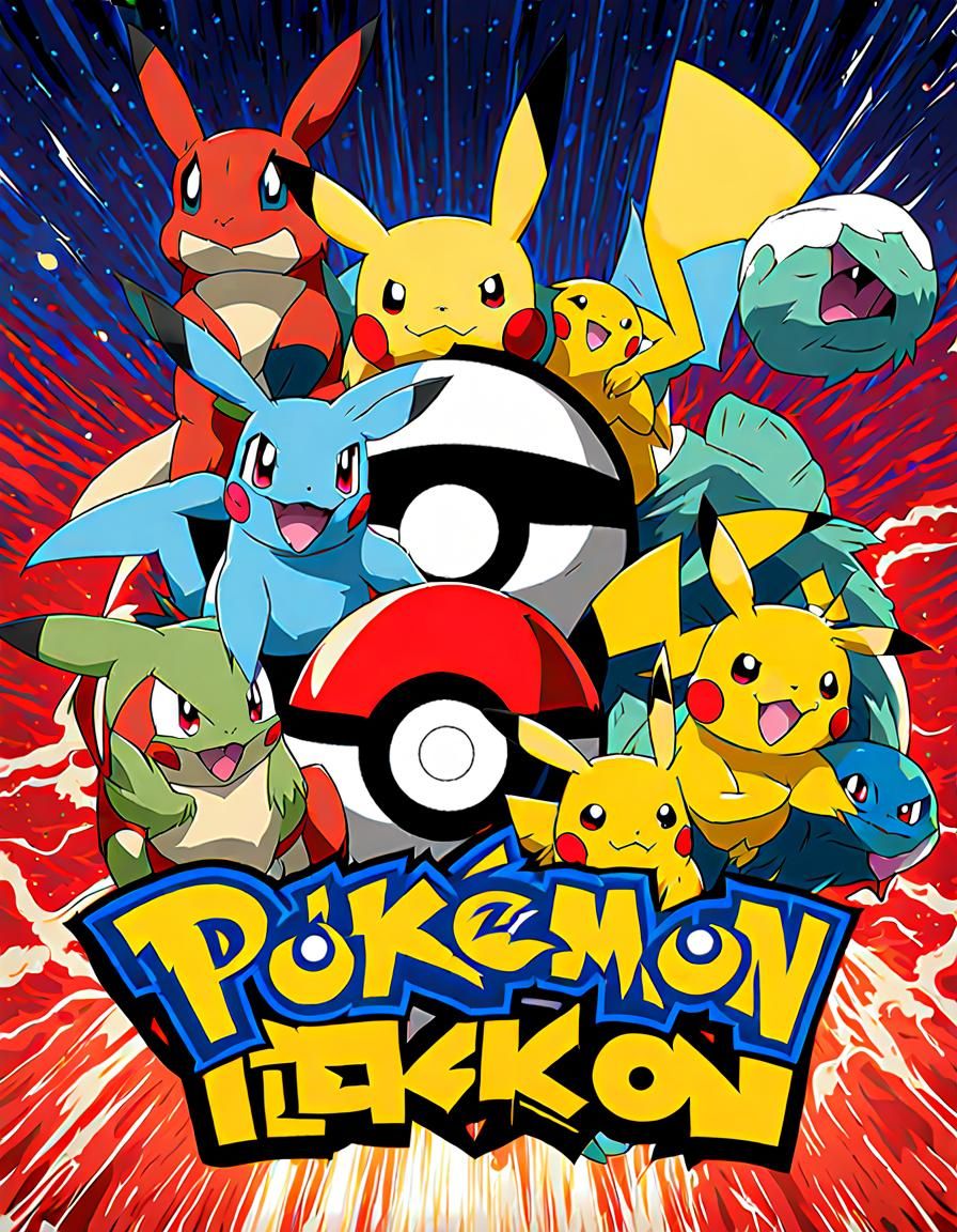 Pokémon TV Series Inspired Poster Art