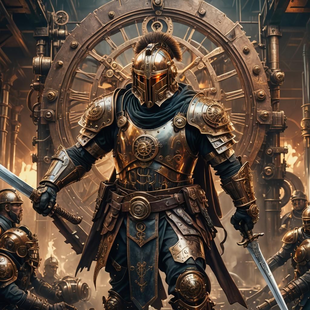 Steampunk Roman Warrior Concept Art