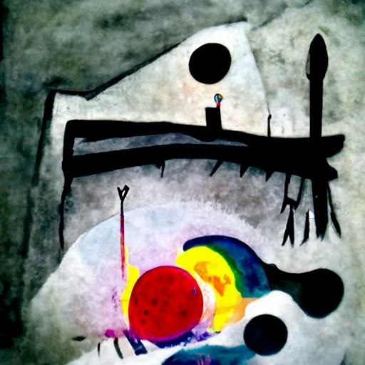 Abstract Gerblins in Kandinsky Style