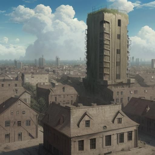 Attack on Titan Anime Soldier in Landscape