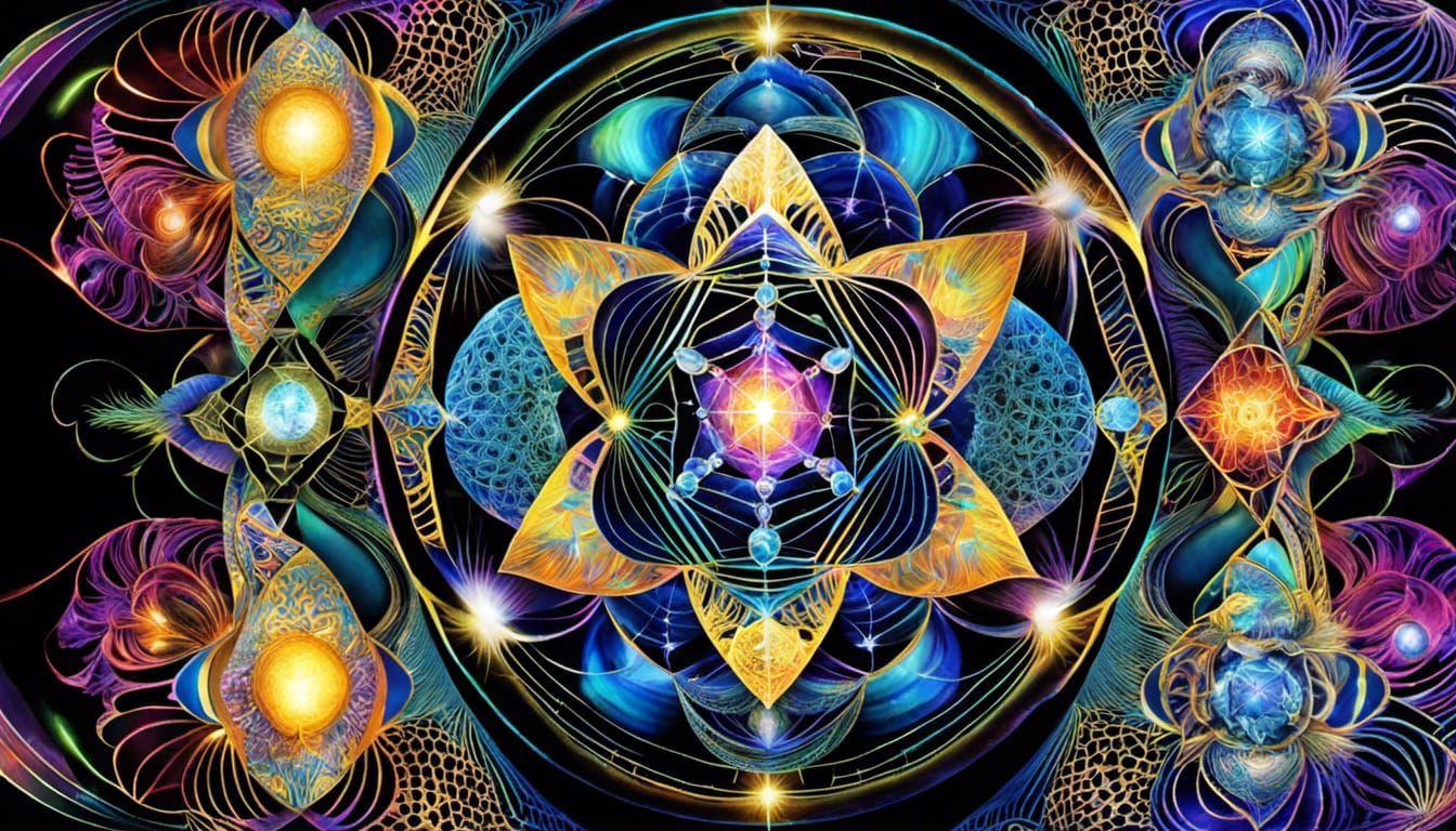 Fractal Wave Quantum Zentangle with Metatron's Cube