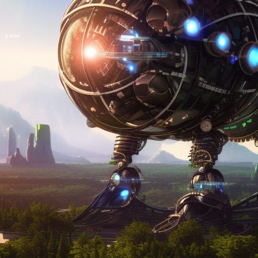 Earth Transformed: Organic Punk Steampunk Robot World