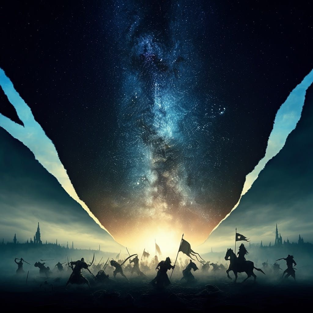 Cosmic Dawn in IMAX-Style Fantasy Art