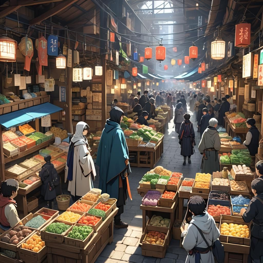 Anime Trader at Energy Market on Light Beam