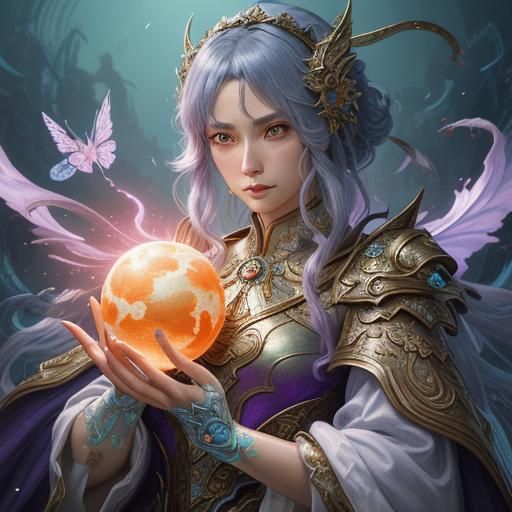 Underwater Pearl City: Detailed Digital Fantasy Art