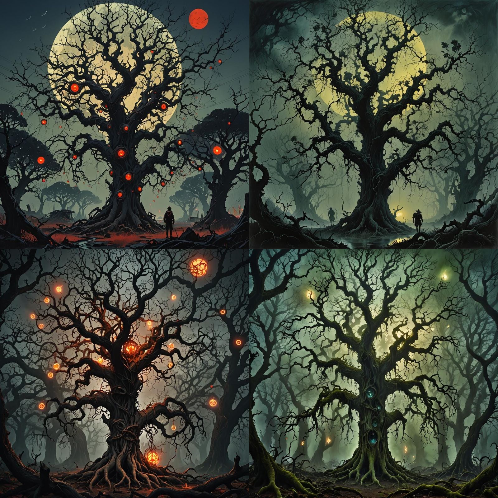 Scary Eyeball Tree: A Horror Concept