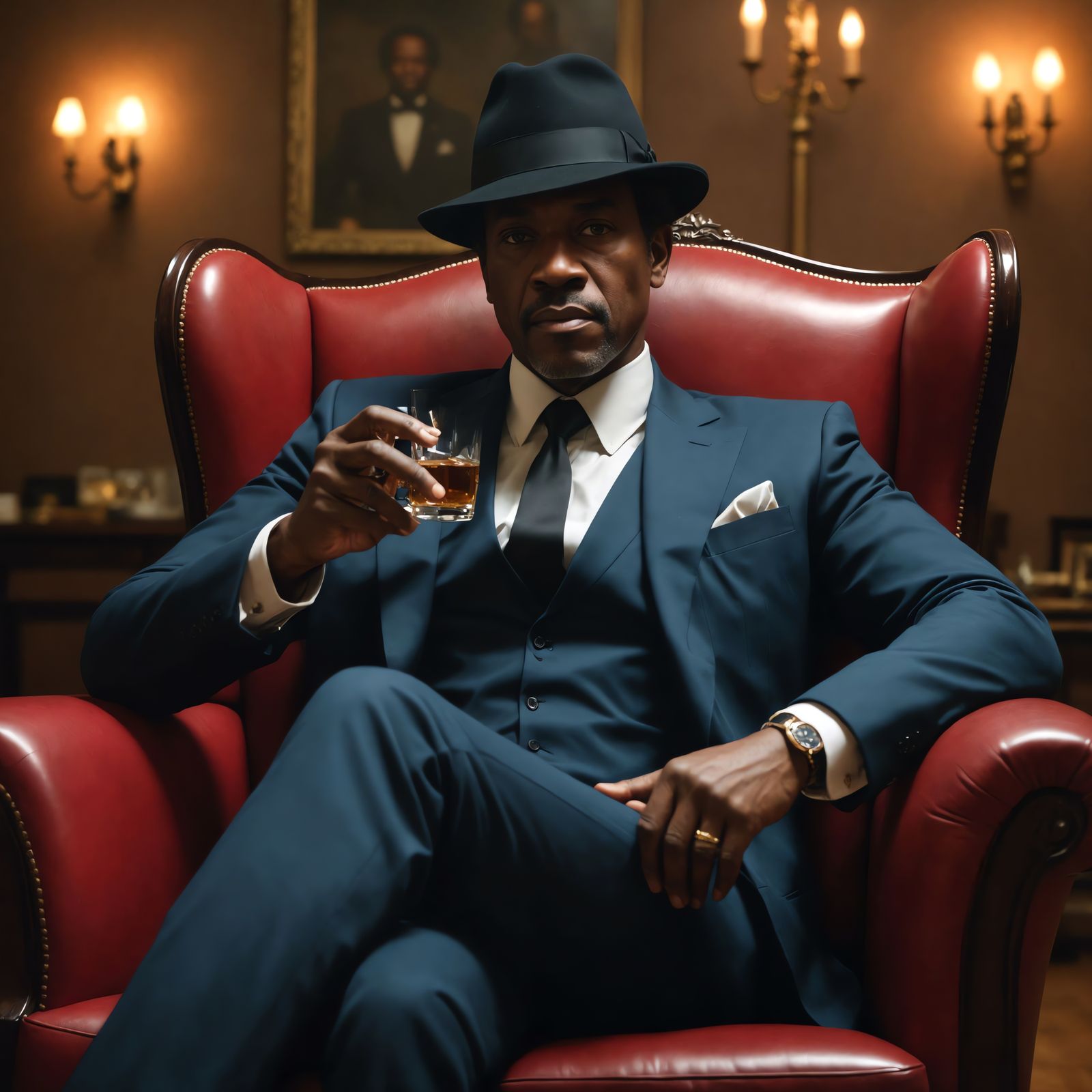 Dapper Free Mason Mastermind in Art Deco Splendor