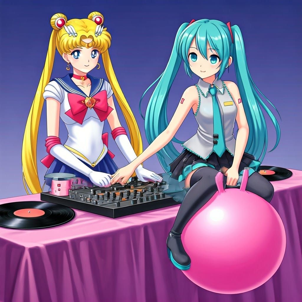 Sailor Moon Spins Vinyl Amidst Futuristic Hopper Ball Chaos