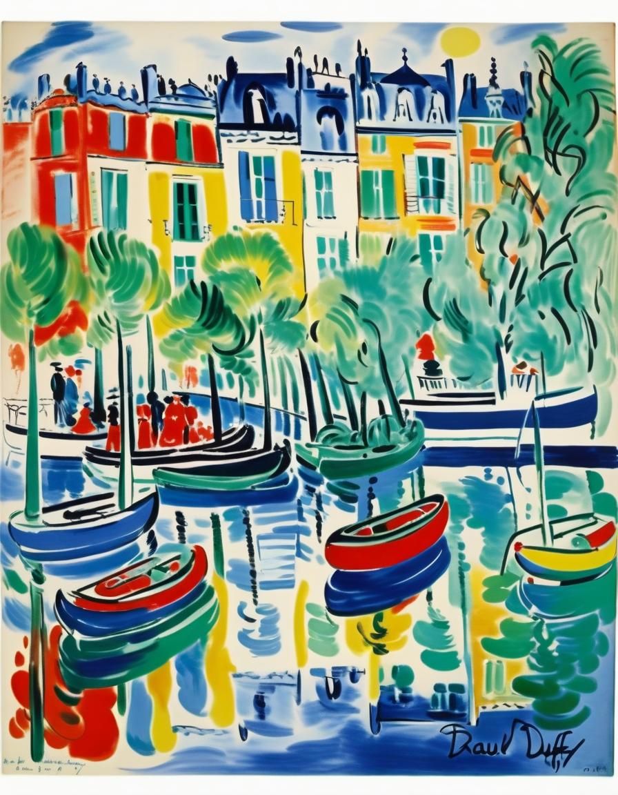 Vibrant Fauvist Scene