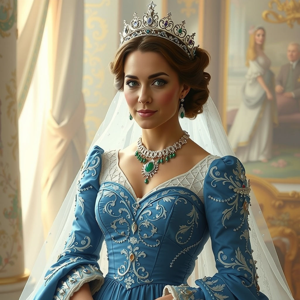Ethereal Princess in Full Royal Attire