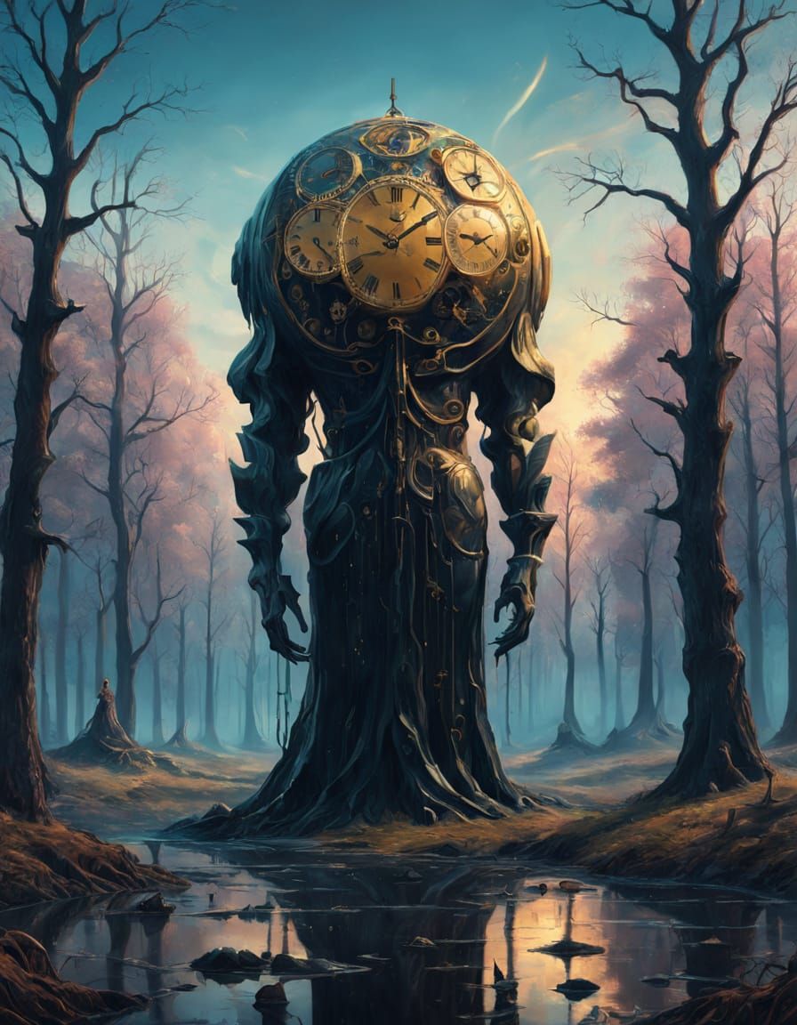 Dreamlike Surrealism in Mysterious Landscape