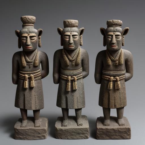 Photorealistic Ancient Soyjak Figurines