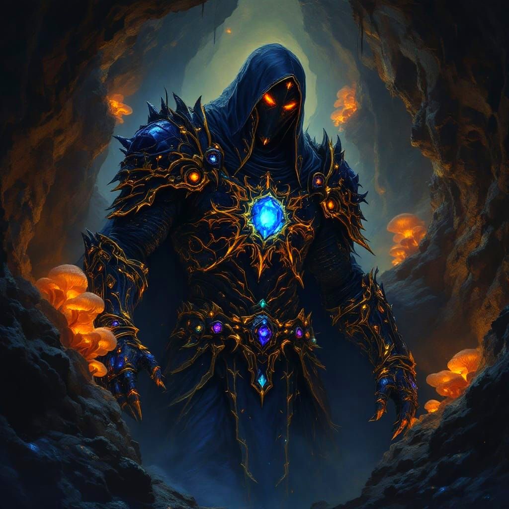 Ancient Warrior in Gilded Bronze Armor