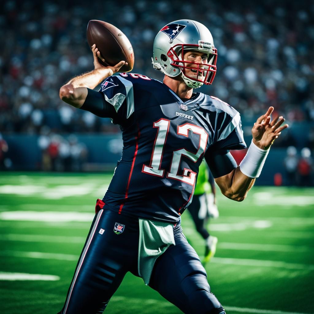 Tom Brady: Cinematic Sports Photography of NFL Quarterback
