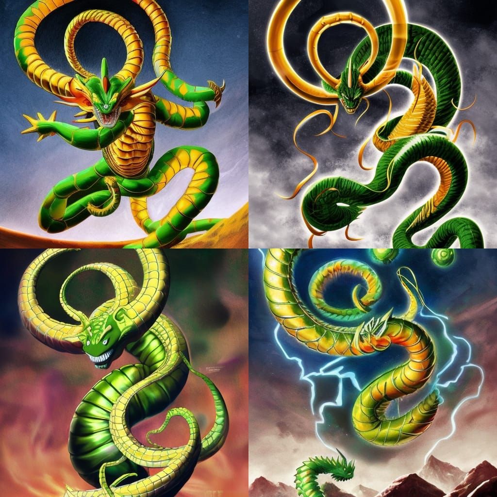 Shenron concept art by Tomasz Alen KoperaJames Christopher H...