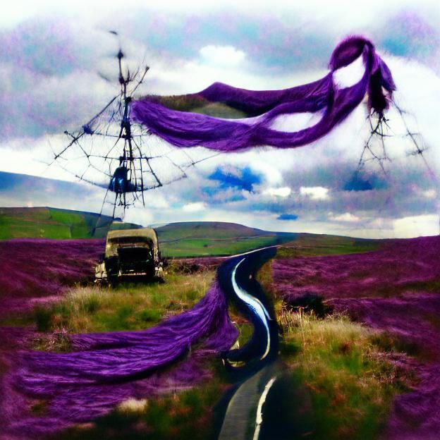 Abstract Landscape with Winding Path