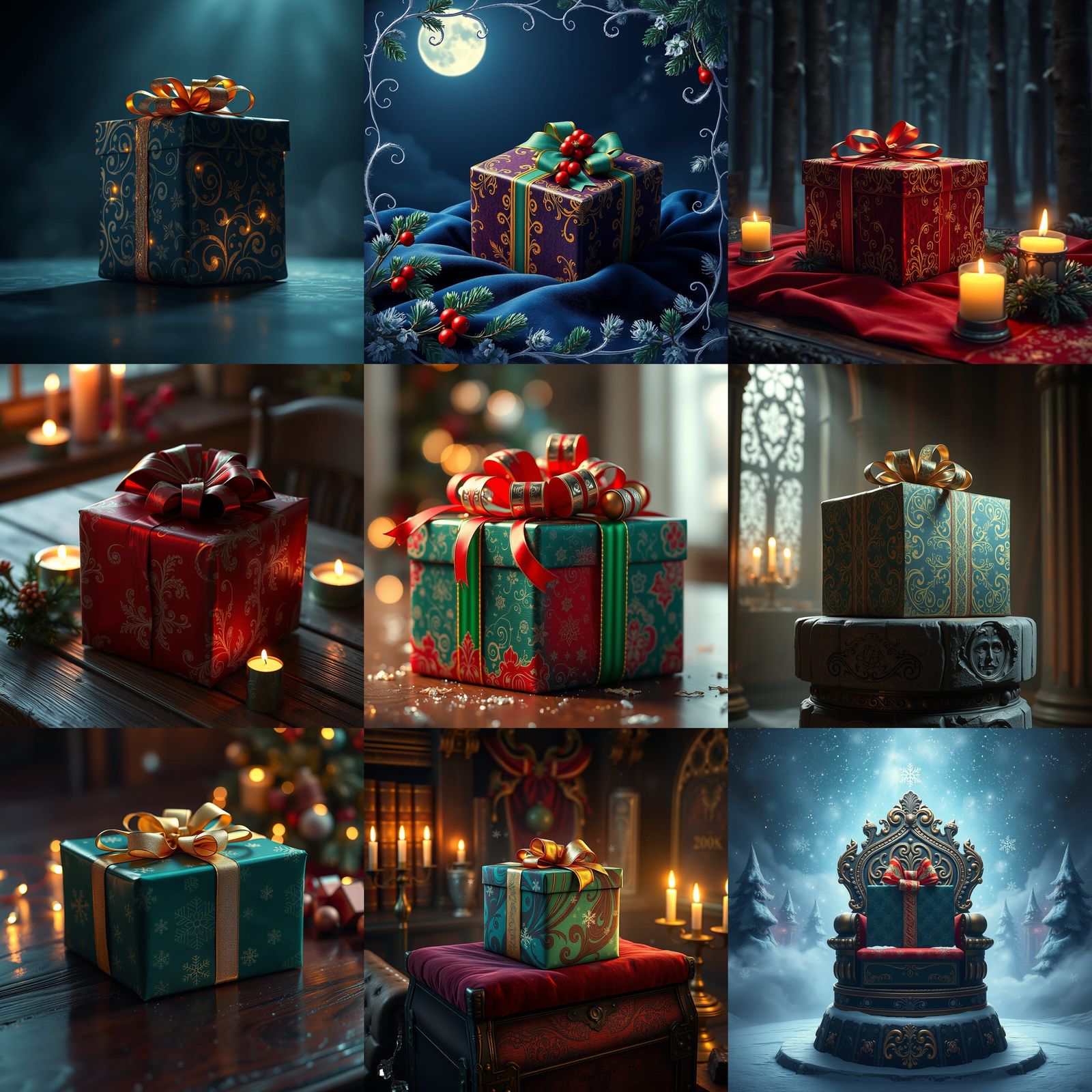 Christmas Present: Detailed Matte Painting in 8K