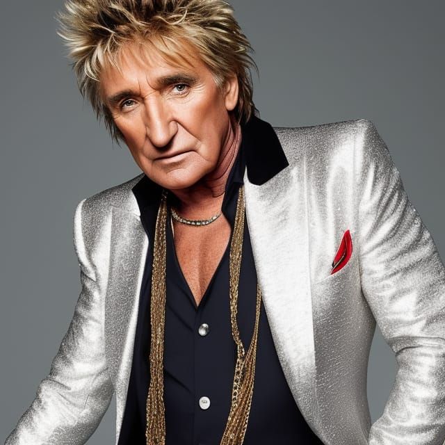 Rock Portrait of a Blond Rock Star