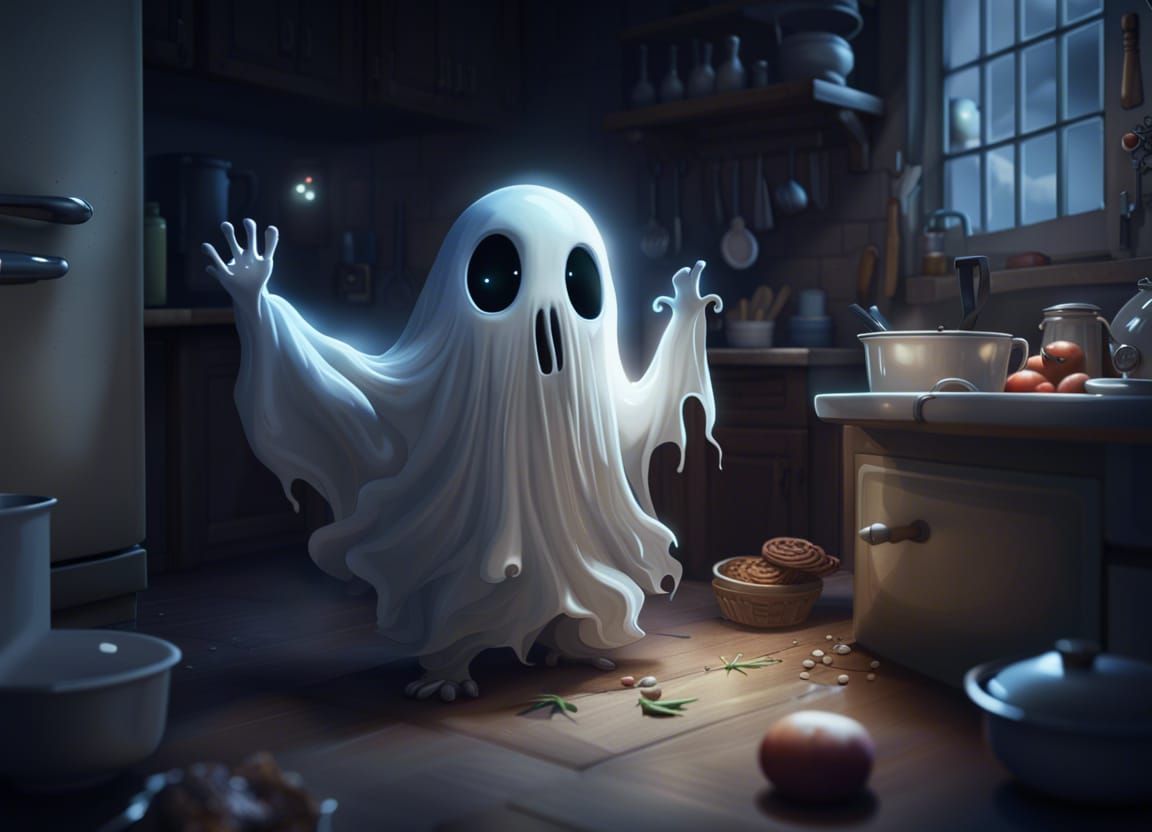 Cute Fantasy Ghost Caught Wreaking Havoc