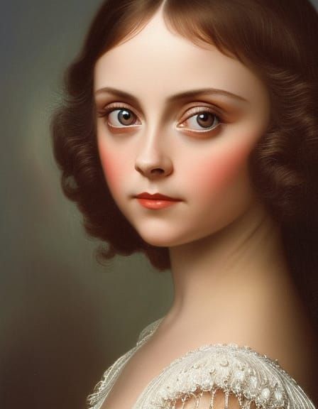 Christina Ricci (Rococo style)