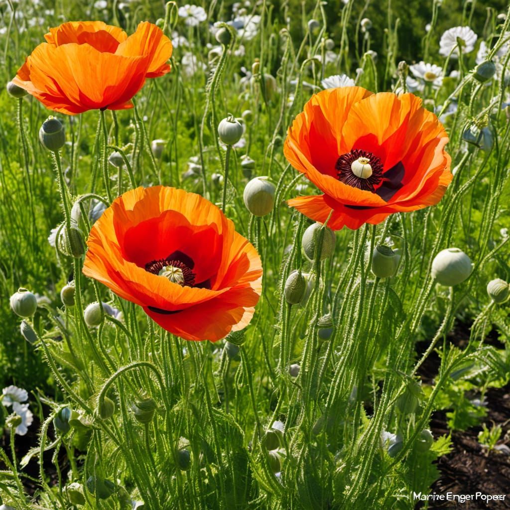 Blooming Poppies