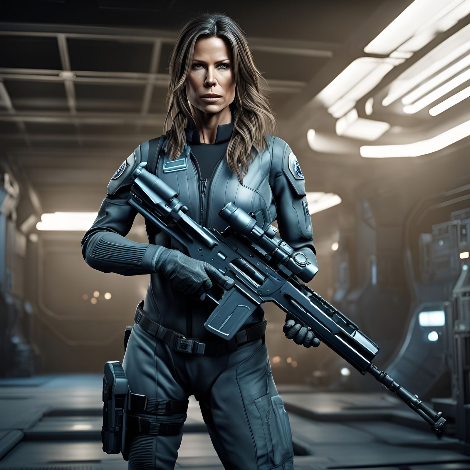Rhona Mitra as Star Citizen Pilot