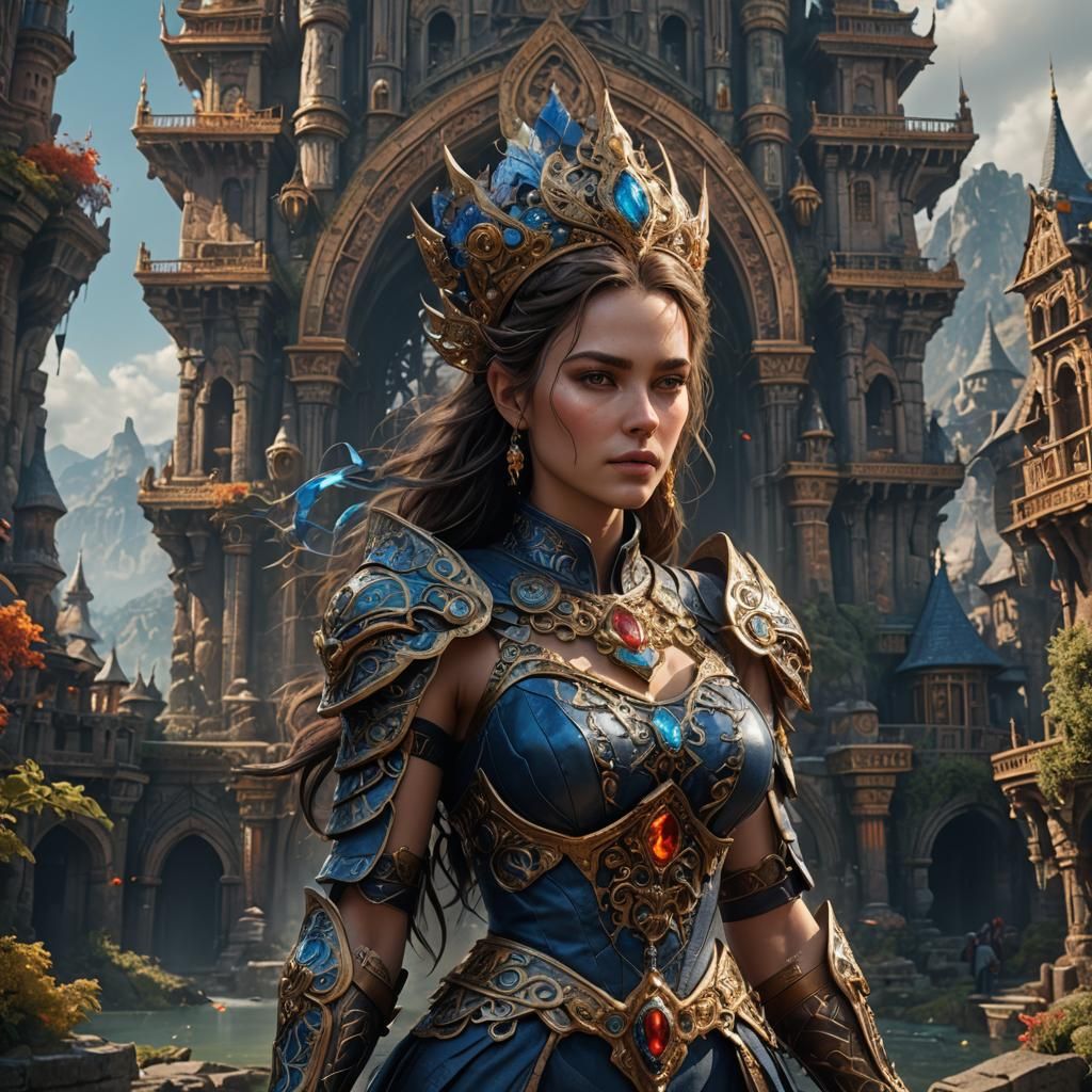 Most Beautiful Woman: Detailed Matte Painting