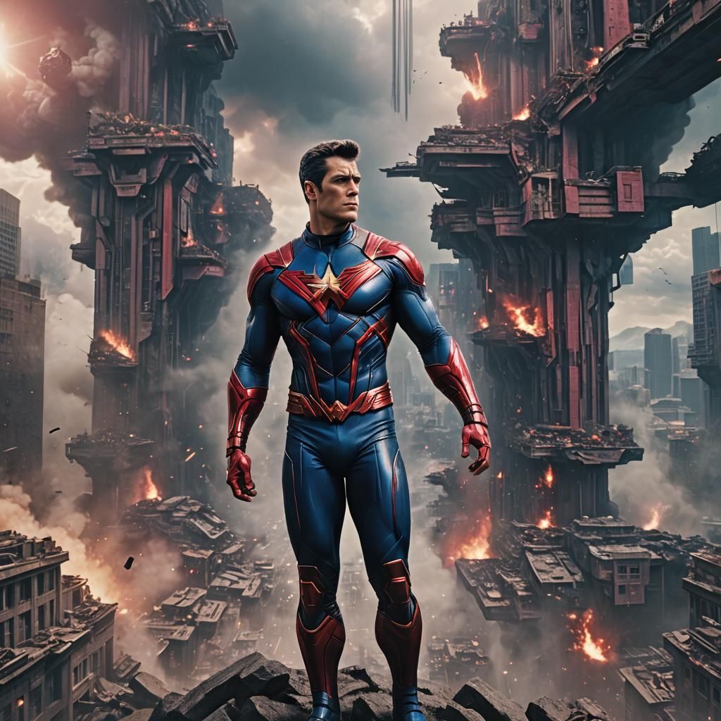 Wonder Man as a Ken Doll: Digital Matte Painting