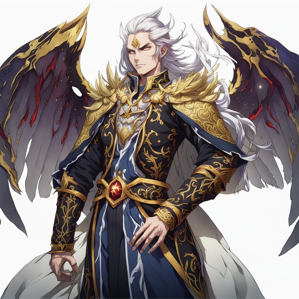 Anime Celestial Warlock Divine-Blooded Character