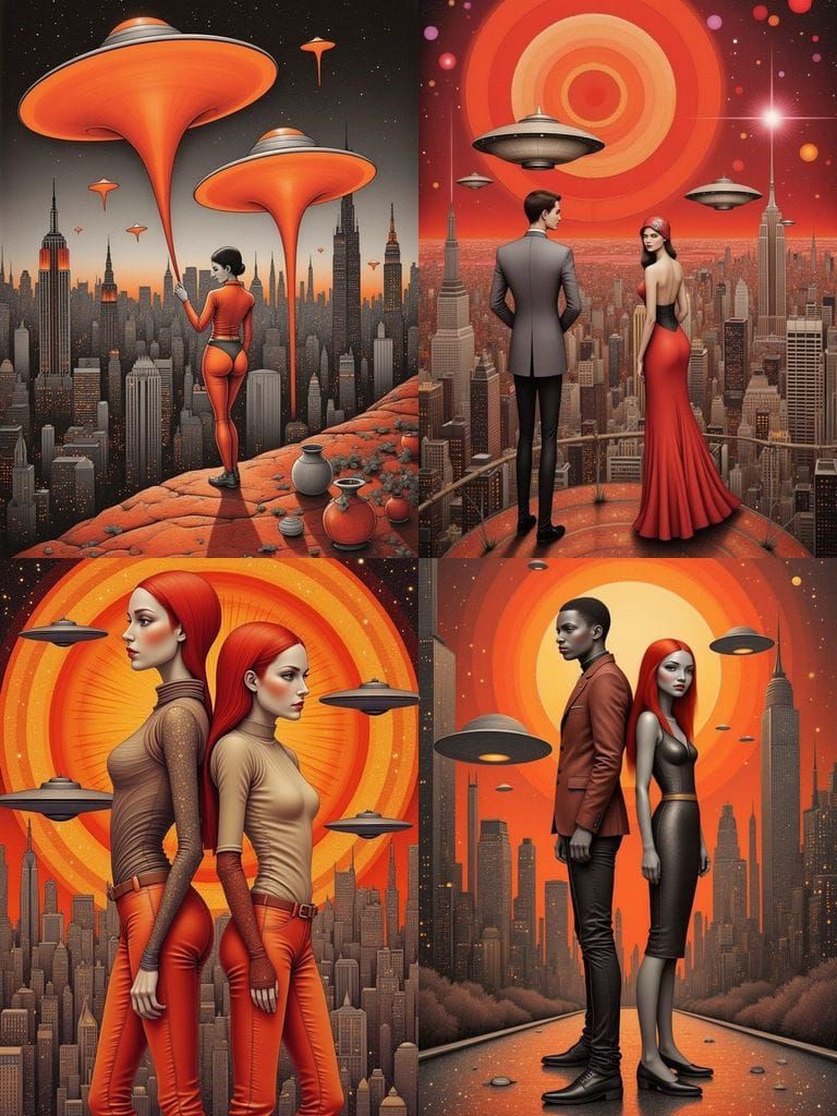 Retro Sci-Fi Movie Poster: Cosmic Mutant Invasion