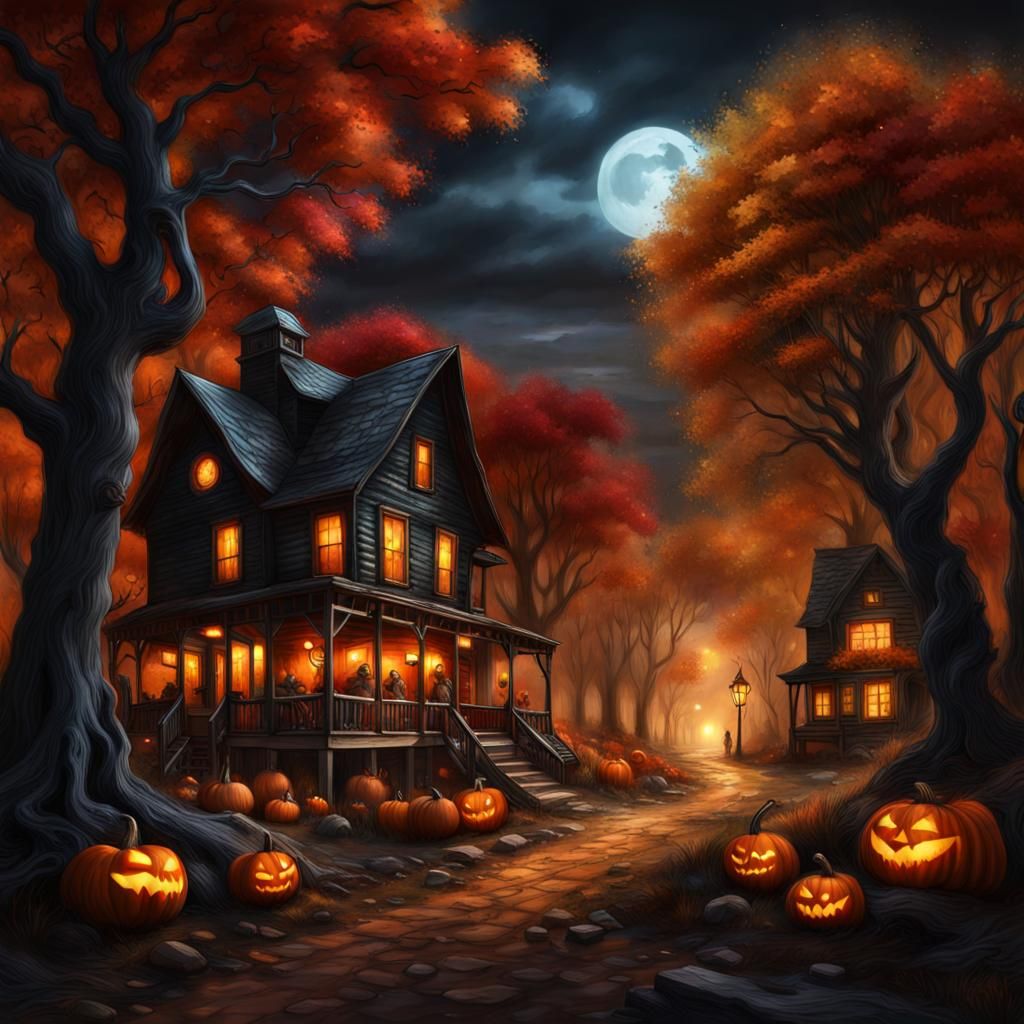 My Halloween Village
