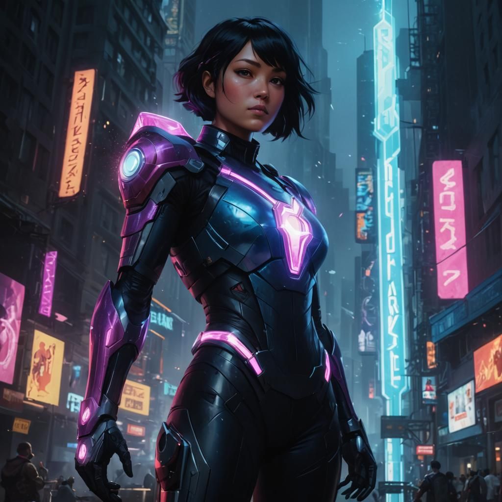 Peni Parker Marvel Rivals Portrait in 8K